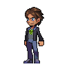 Pixel art sprite of Kian Darien, idling